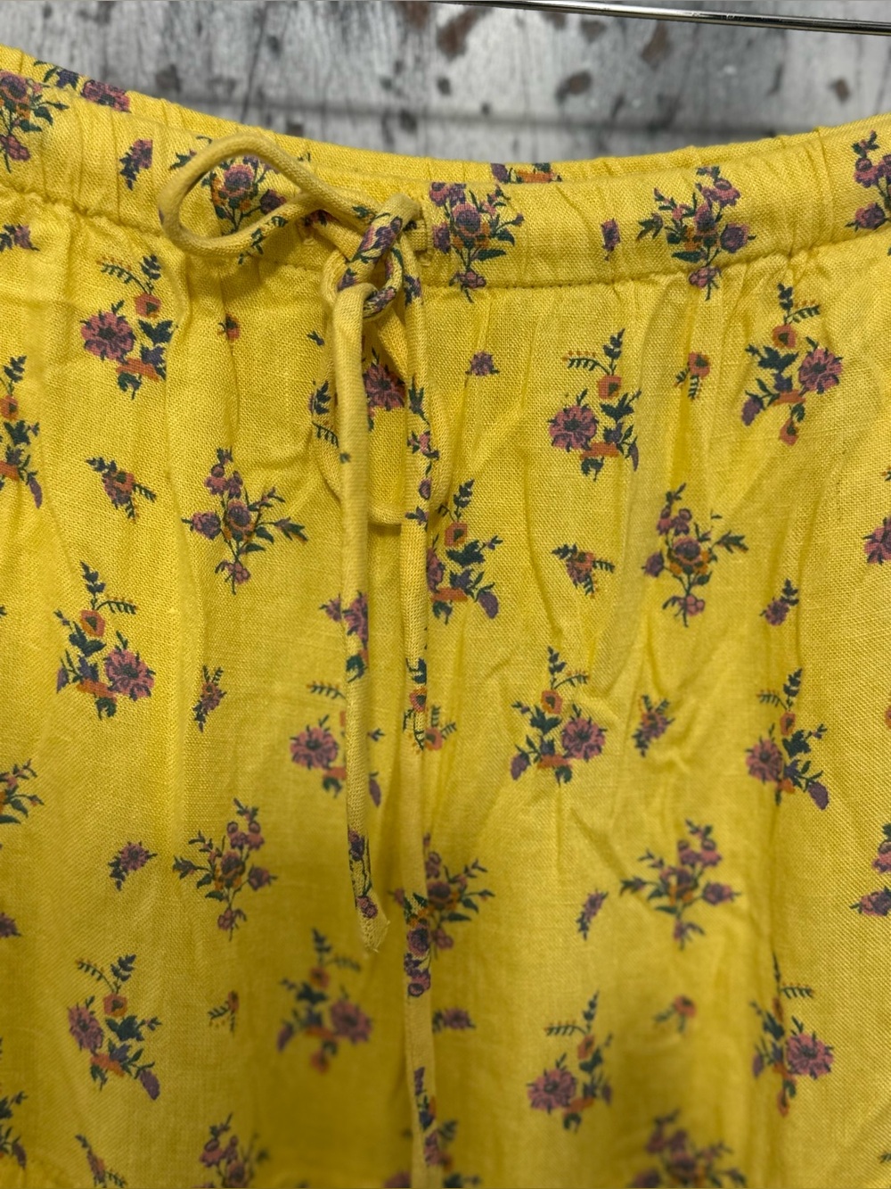 Free People Nova Tiered Maxi Skirt Lemon Combo Size S ~ NWOT - Picture 7 of 15